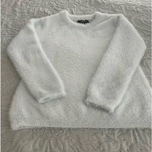 Ellen Tracy light pale greenish/blue sweater.  Wonderful winter sweater.